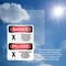 Signmission 7 in H x 5 in W, Vinyl Decal, Rectangle, Confined Space Do Not Enter Bilingual OS-2PACK-DS-D-57-VS-1083 - alternate 2